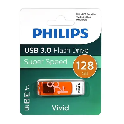 USB-флеш-накопитель Philips Vivid FM12FD00B/97, 128 ГБ, USB 3.2 Gen 1, тип-A