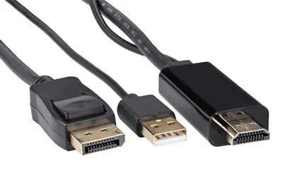 Переходник HDMI+USB-DP VCOM CG599AC-1.8M_205680, 4K@60Hz, 1.8м