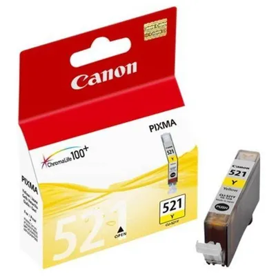 Картридж Canon CLI-521Y, желтый, 520 стр.
