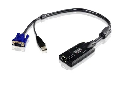 KVM-кабель ATEN KA7170-AX, RJ-45 — VGA + USB, 0.3 м