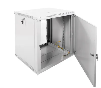 Шкаф телекоммуникационный настенный ЦМО ШРН-Э-12.500.1, 12U, 19", металлическая дверь, серый