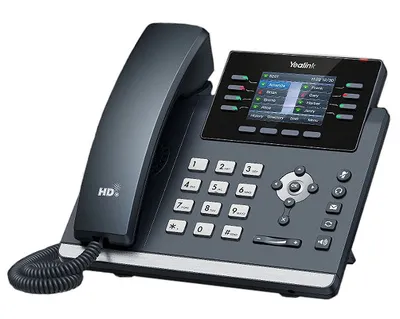 SIP-телефон YEALINK SIP-T44W, 12 аккаунтов, Wi-Fi, PoE, GigE