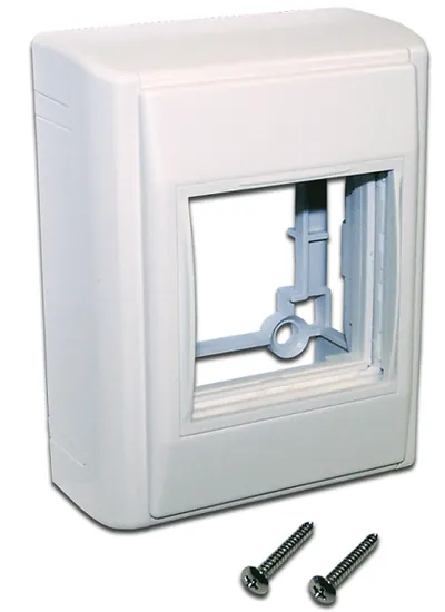 Бокс настенный Lanmaster LAN-WA-RMB-F45/B-WH, 1 модуль Mosaic, белый