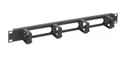 Кабельный органайзер IEK CO05-1M4RM, 19", 1U, 4 кольца, черный