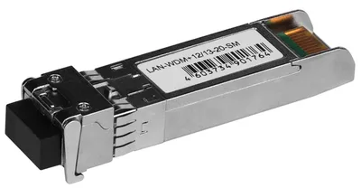 Оптический модуль Lanmaster LAN-WDM+12/13-20-SM, SFP+ 10GBASE-LR/LW, WDM, LC, 1270/1330 нм, 20 км