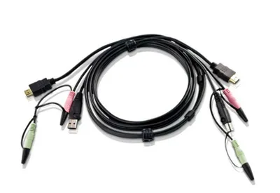 Кабель ATEN 2L-7D02UH, USB 2.0 HDMI KVM, 1.8м
