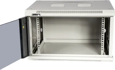 Шкаф LANMASTER Pro TWT-CBWPM-22U-6x6-GY, настенный, 22U, 600x600, металлическая дверь