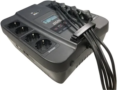 ИБП Powercom SPD-1100U LCD, линейно-интерактивный, 1100 ВА / 605 Вт, 8 розеток