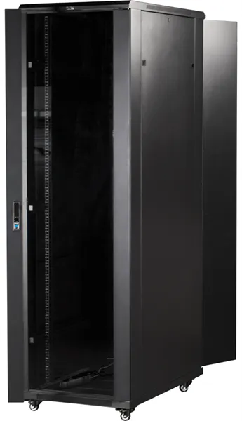 Шкаф Lanmaster TWT-CBB-22U-6X8-G1, 22U, 600x800 мм, до 800 кг, IP20, черный