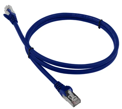 Патч-корд LANMASTER LAN-PC45/S6-0.5-BL, FTP кат.6, 0,5 м, RJ-45, LSZH