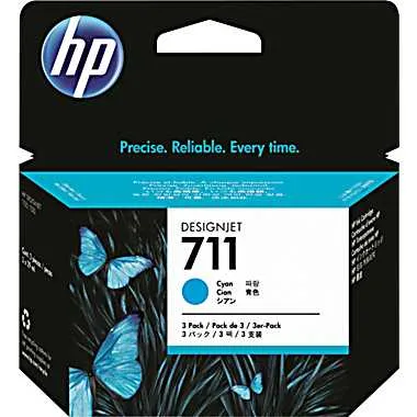 Картридж Cartridge HP 711 для DJ T120/T125/T130/T520/T525/T530, голубой (29мл) (незначительное повреждение коробки)