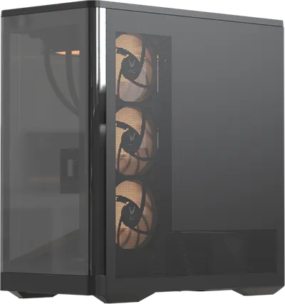 Корпус Formula Crystal U9 PA Black, ATX, Type-C, стекло