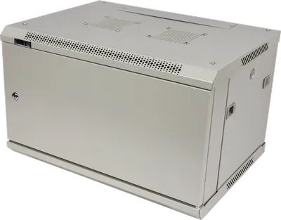 Шкаф LANMASTER Pro TWT-CBWPM-22U-6x6-GY, настенный, 22U, 600x600, металлическая дверь