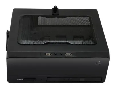 Корпус ПК Powerman 6117414, Slim ATX, 200 Вт, Black
