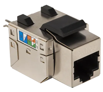 Модуль Keystone Lanmaster TWT-OK45STP/5E-WH, RJ45, Cat.5E, STP, белый