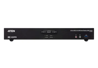 KVM-переключатель ATEN CS1842-AT-G, 2 порта, USB 3.0, 4K HDMI, Dual Display