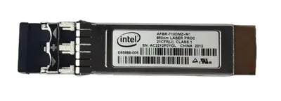 Оптический модуль Intel Ethernet SFP+ SR Optics (SFP+ transceiver module for short range fiber cables (up to 300m)) AFBR-710DMZ-IN1/FTLX8571D3BCV-IT/E10GSFPSR, 1 year