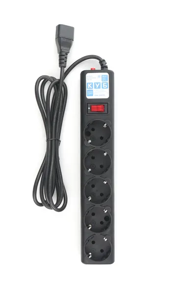 Сетевой фильтр PowerCube SPG5-B2, 5 розеток, 1.9м, C14, черный