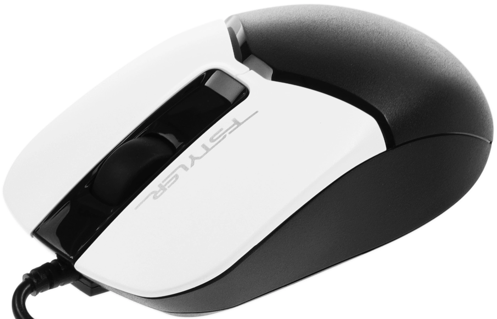 Мышь A4Tech Fstyler FM12S Panda белый/черный оптическая 1200dpi silent USB 3but