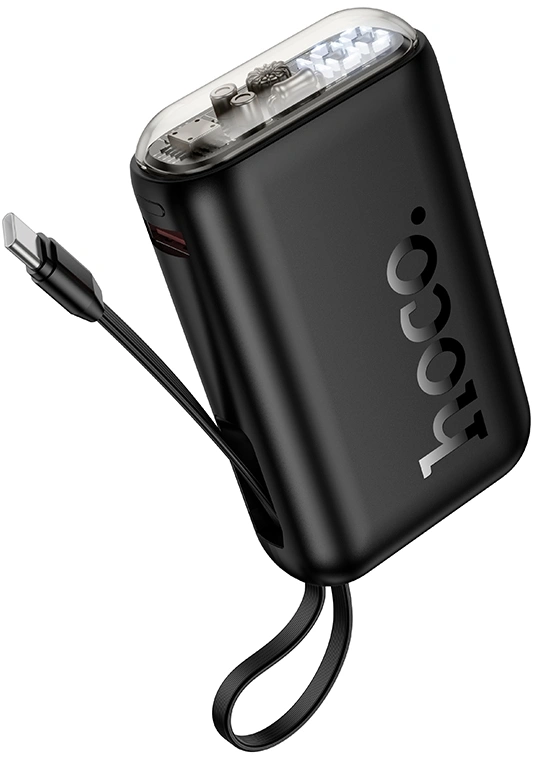 Мобильный аккумулятор Hoco J157 10000mAh QC3.0/PD 22.5W 2A USB-A/2xUSB-C черный (62055)