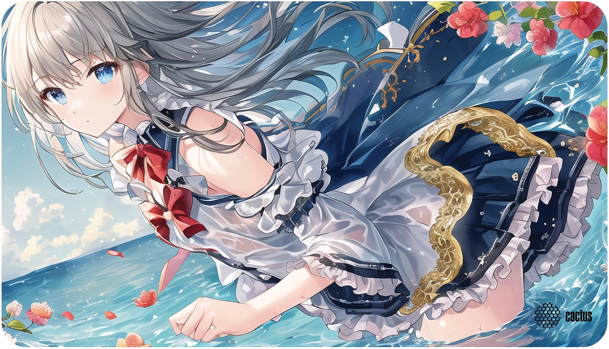 Коврик для мыши Cactus Anime flowers 700x400x3мм (CS-MP-PRO02XLL)