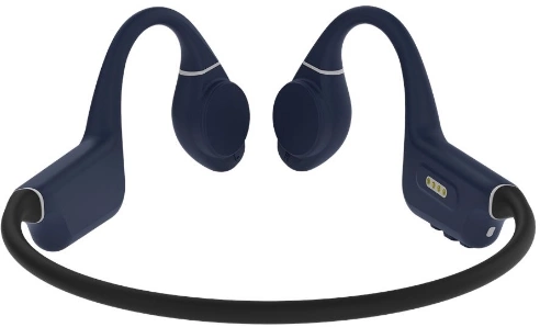 Гарнитура накладные Creative Outlier Free Pro Plus черный/синий беспроводные bluetooth крепление за ухом (51EF1081AA001)