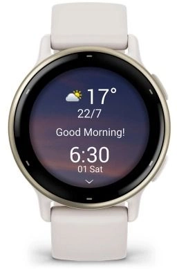 Смарт-часы Garmin Vivoactive 5 30.4мм 1.2" AMOLED корп.белый рем.белый разм.брасл.:125-190мм (010-02862-11)