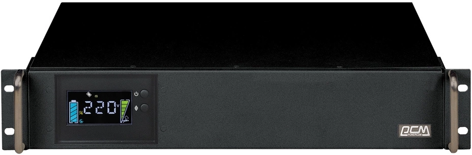 Источник бесперебойного питания Powercom King Pro RM KIN-1200AP LCD 960Вт 1200ВА черный