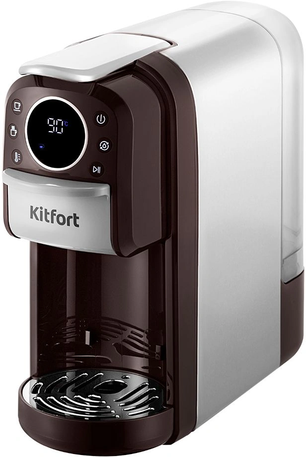 Кофемашина Kitfort КТ-7656 1400Вт коричневый/нержавеющая сталь