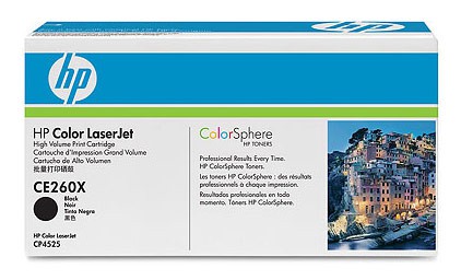 Картридж лазерный HP 649X CE260X черный бар.в компл. (17000стр.) для HP CLJ CP4525