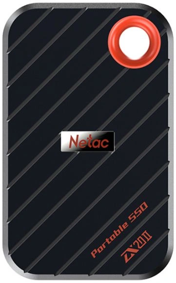Накопитель SSD Netac USB-C 512GB NT01ZX20II-512-32BK ZX20 II черный