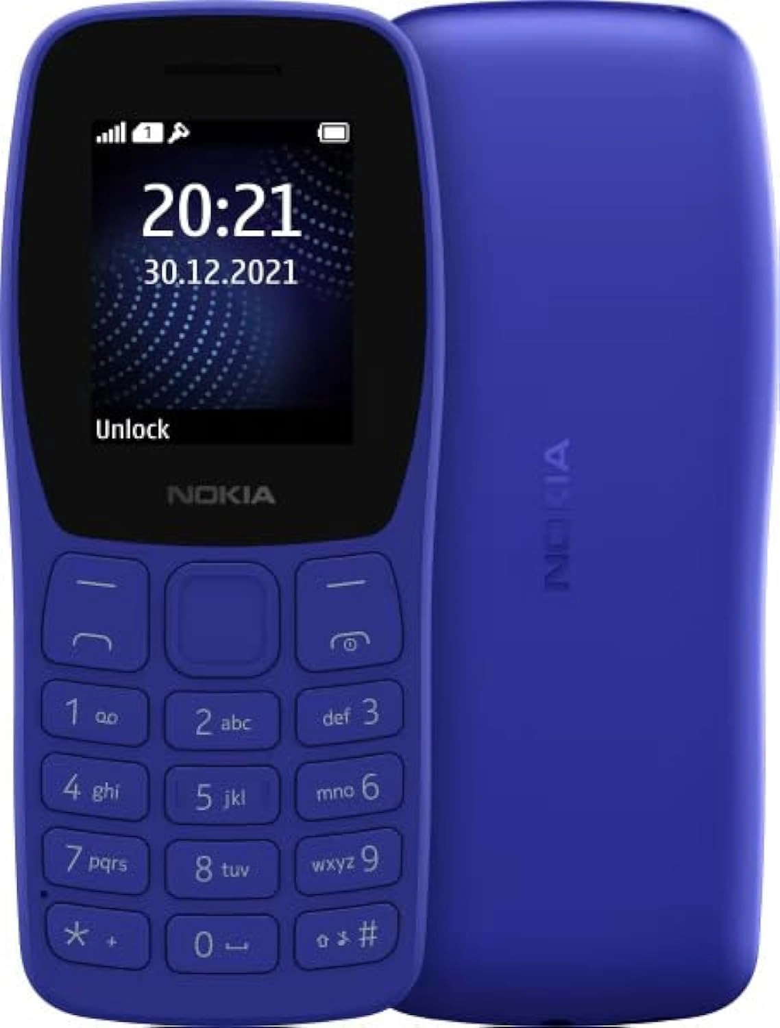 Мобильный телефон Nokia 105 DS TA-1459 синий моноблок 2Sim 1.77" 120x160 Series 30+ GSM900/1800 Protect