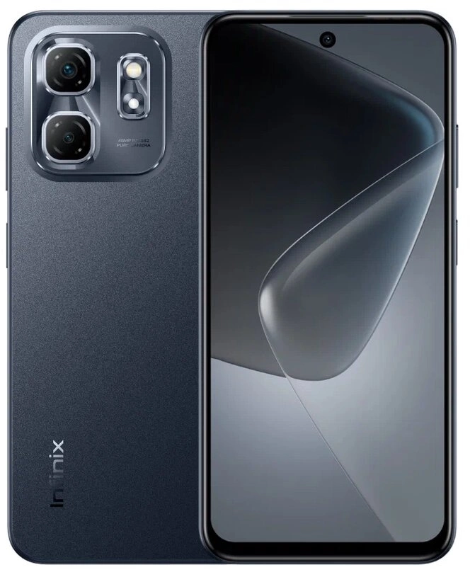 Смартфон Infinix X6531B Hot 50i 128Gb 4Gb черный моноблок 3G 4G 2Sim 6.78" 720x1600 Android 14 48Mpix 802.11 a/b/g/n/ac NFC GPS GSM900/1800 GSM1900 Protect FM A-GPS microSD max2048Gb