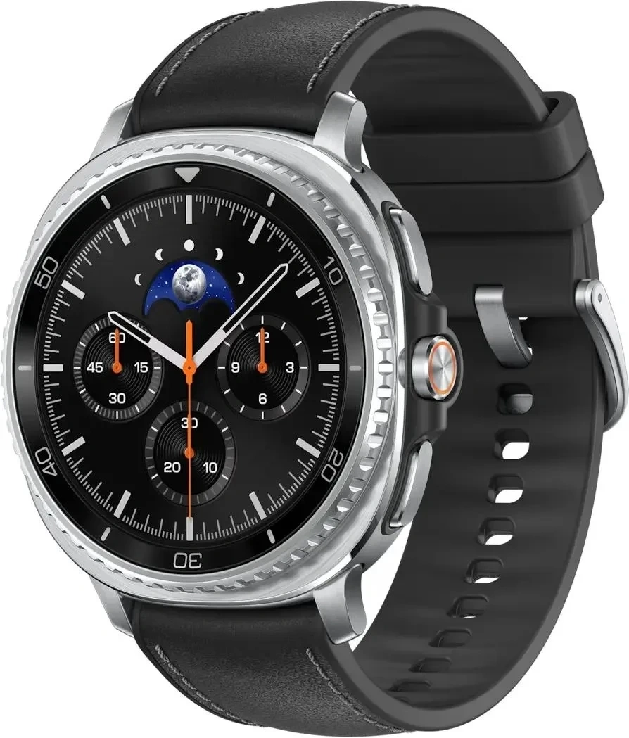 Смарт-часы Samsung Galaxy Watch 8 Classic 46мм 1.3" Super AMOLED корп.серебристый рем.черный (SM-L500NZKAMEA)