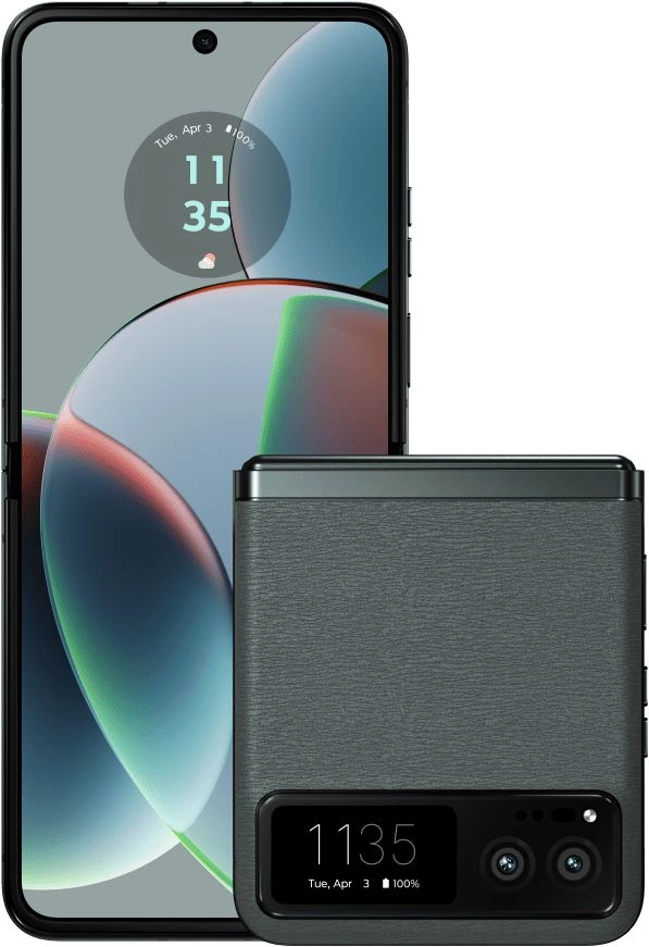Смартфон Motorola XT2323-1 Razr 40 5G 256Gb 8Gb зеленый раскладной 3G 4G 1Sim 6.9" 1080x2640 Android 13 64Mpix 802.11 a/b/g/n/ac/ax NFC GPS GSM900/1800 GSM1900 Protect