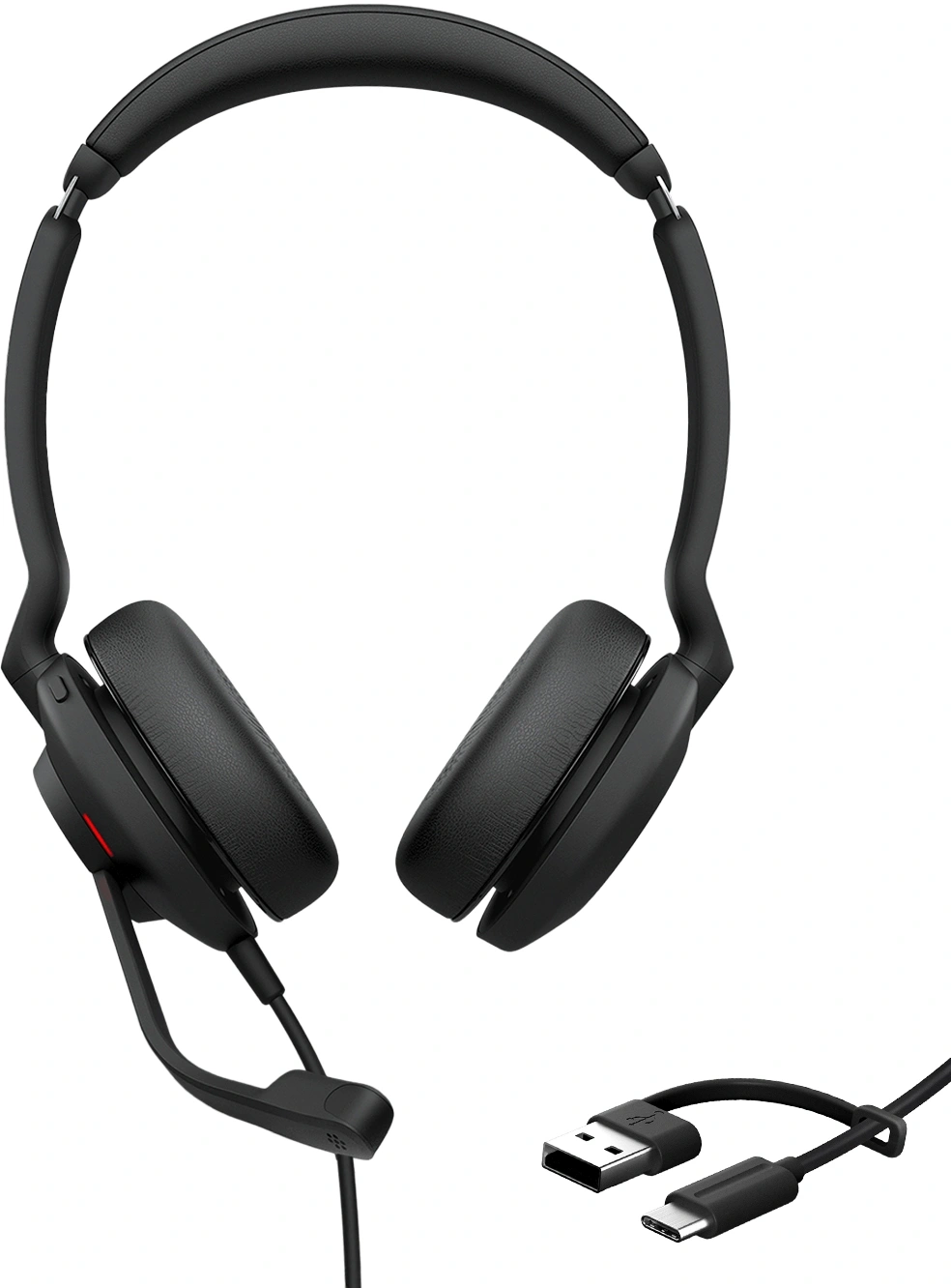 Наушники с микрофоном Jabra Evolve2 30 SE черный 1.5м накладные USB оголовье (23189-999-779)