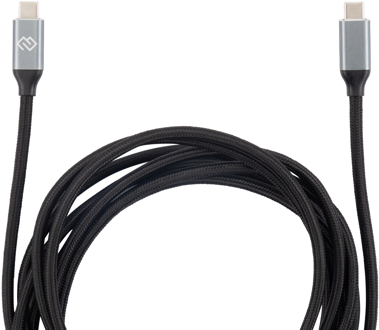 Кабель Digma D-TYPE-C-USB3.2-100W-4K-3M USB Type-C (m)-USB Type-C (m) 3м черный
