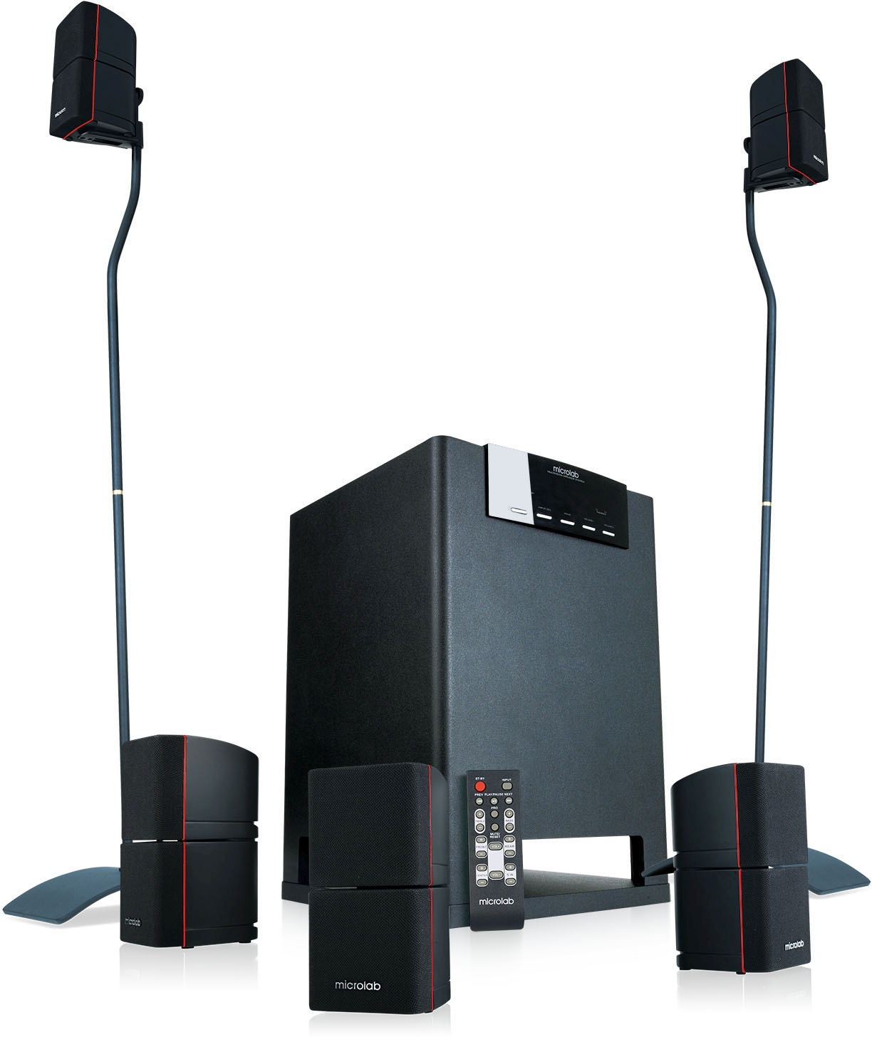 Колонки Microlab X15BT 5.1 черный 180Вт BT