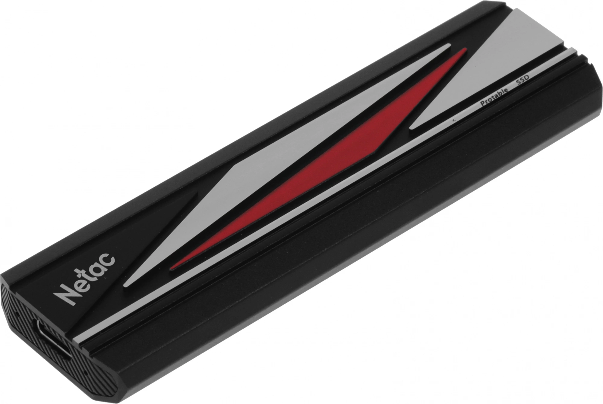 Накопитель SSD Netac USB-C 1TB NT01ZX20L-001T-32BK ZX20L черный