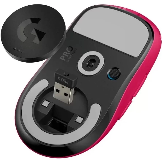 Мышь Logitech G Pro X Superlight розовый оптическая 25600dpi беспров. USB 4but (910-005960)