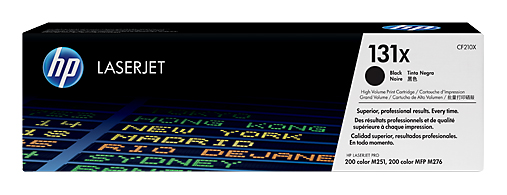 Картридж лазерный HP 131X CF210X черный бар.в компл. (2500стр.) для HP LJ Pro 200MFP m276n/m276nw/m251n/m251nw