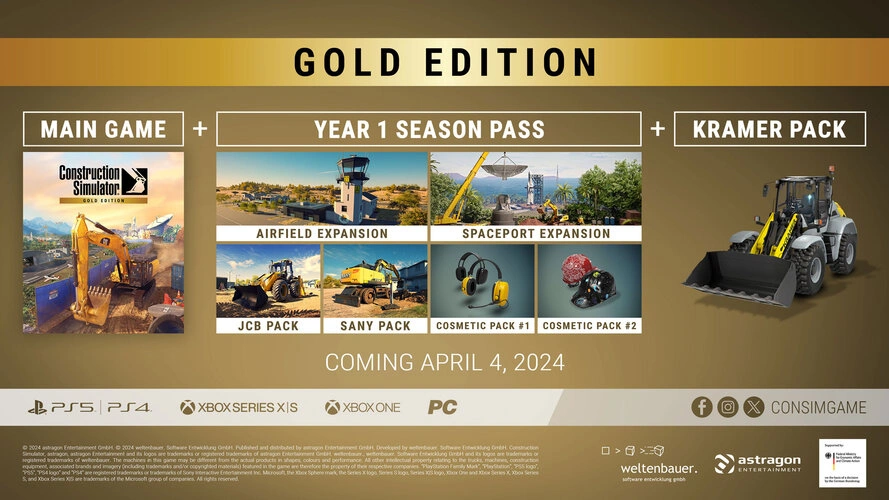 Игра для ПК Astragon Construction Simulator - Gold Edition (0+)
