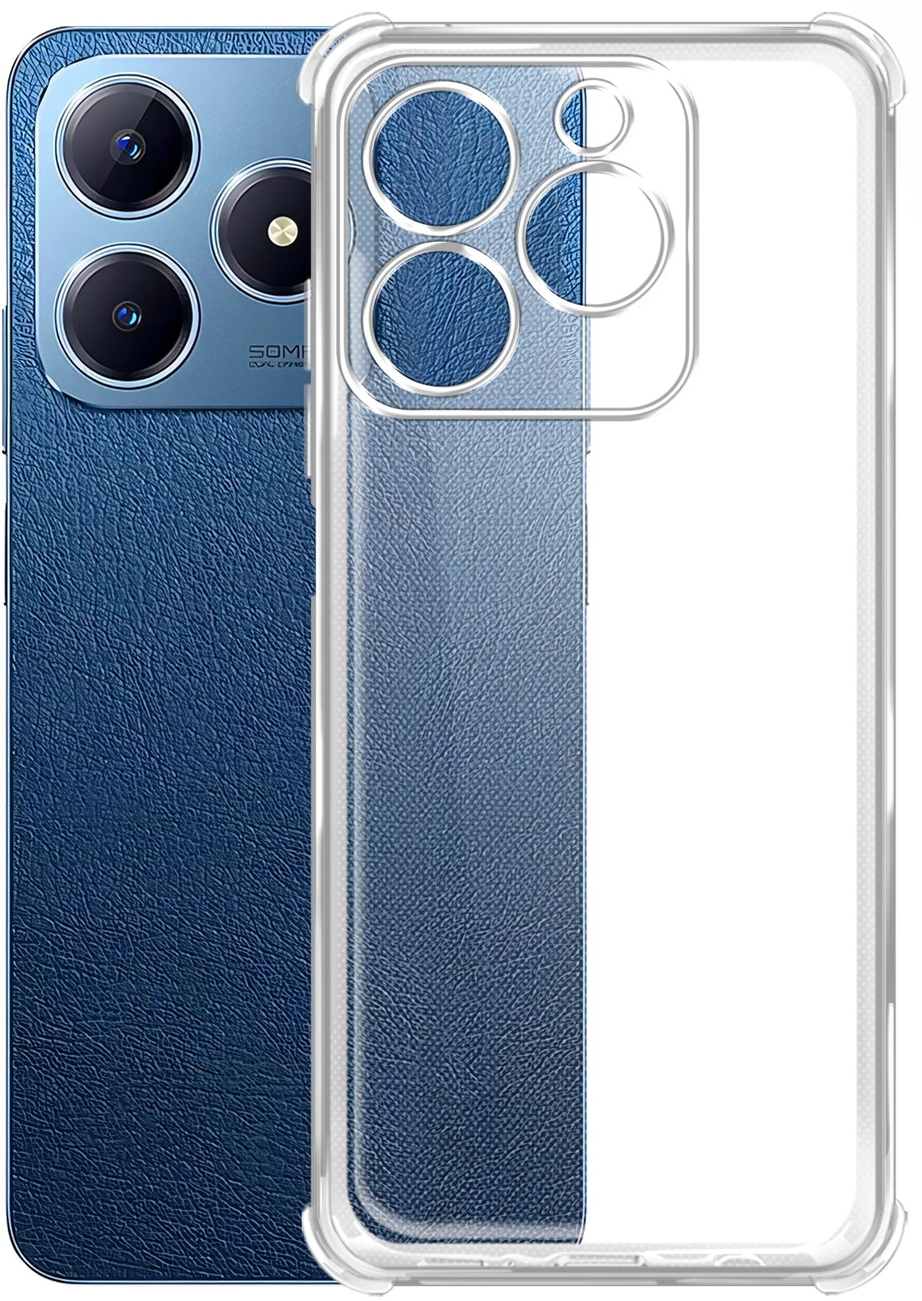 Чехол (клип-кейс) BoraSCO для Realme C61/C63 Bumper Case прозрачный (73381)