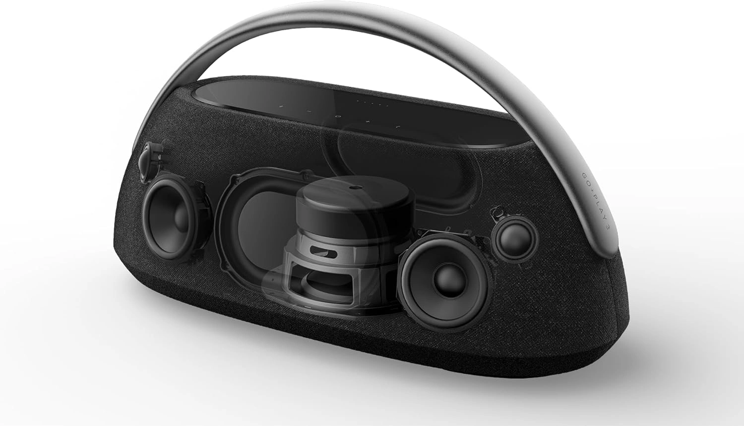Колонка порт. Harman Kardon Go + Play 3 черный 160W 2.1 BT/3.5Jack 10м (HKGOPLAY3BLKUK)