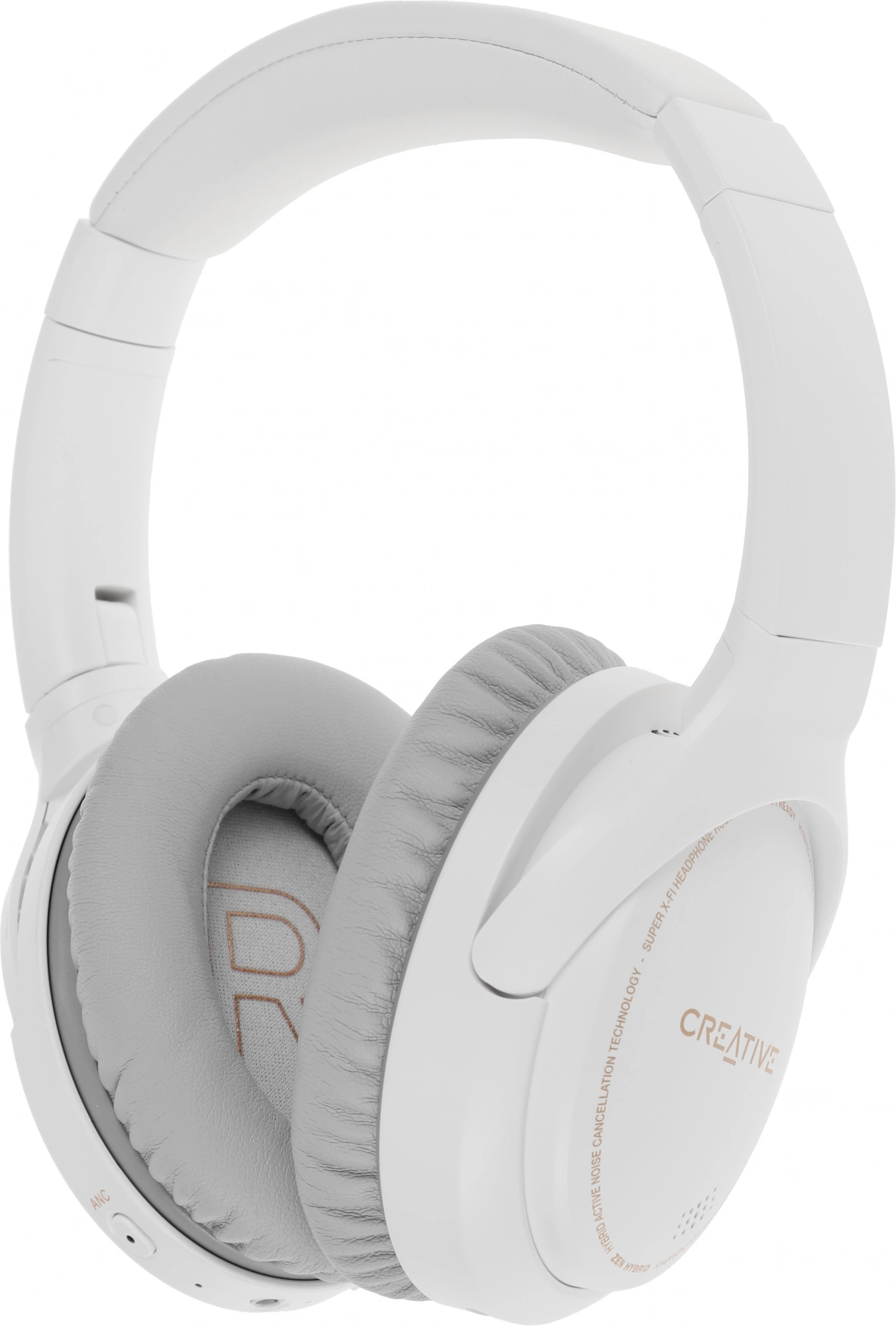 Гарнитура мониторные Creative Zen Hybrid 1.2м белый беспроводные bluetooth оголовье (51EF1010AA000)