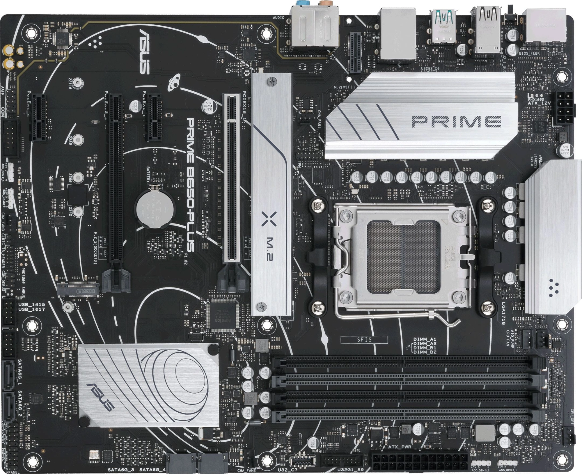 Материнская плата Asus PRIME B650-PLUS-CSM Socket AM5 AMD B650 4xDDR5 ATX AC`97 8ch(7.1) 2.5Gg RAID+HDMI+DP