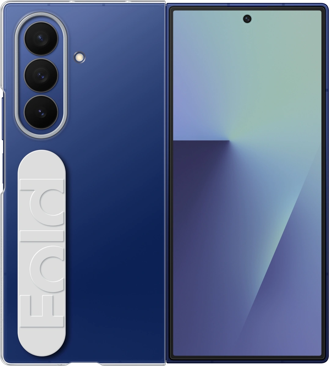 Чехол (клип-кейс) Samsung для Samsung Galaxy Z Fold7 Clear Grip прозрачный (EF-QF966CTEGRU)