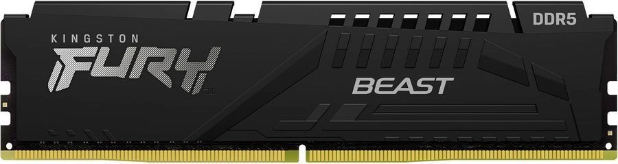 Память DDR5 16GB 6400MHz Kingston KF564C32BBE-16 Fury Beast Black Expo RTL Gaming PC5-51200 CL32 DIMM 288-pin 1.4В single rank с радиатором Ret