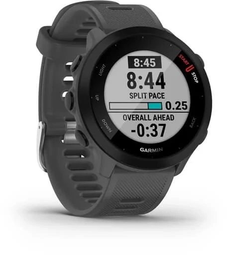 Смарт-часы Garmin Forerunner 55 42мм 1.04" LCD корп.серый рем.серый разм.брасл.:127-220мм (010-02562-13)