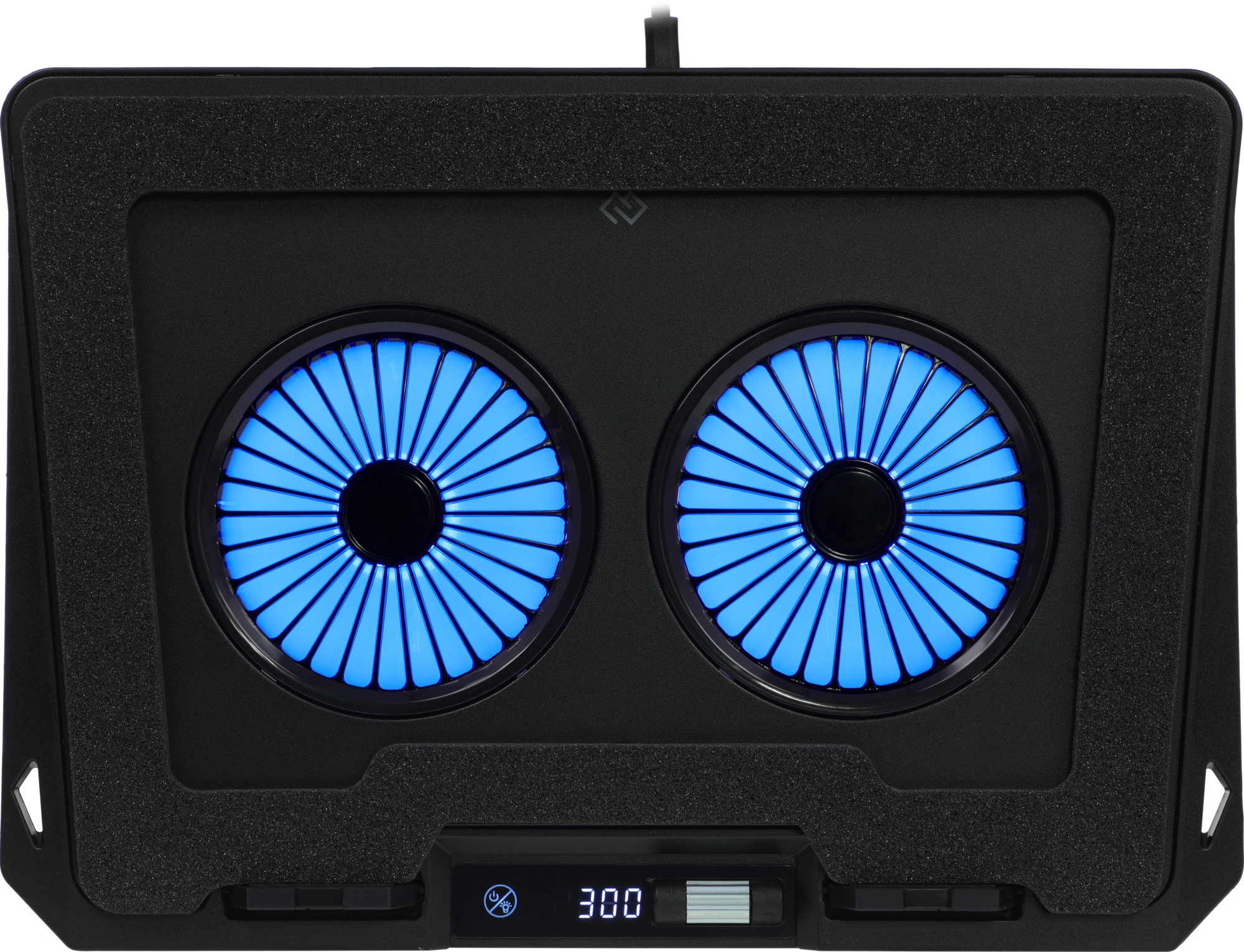 Подставка для ноутбука Digma D-NCP170-2x110RGB 18" 400x288x45мм 52дБ 2xUSB 2x 110ммFAN 1250г Fan-control металл/пластик черный